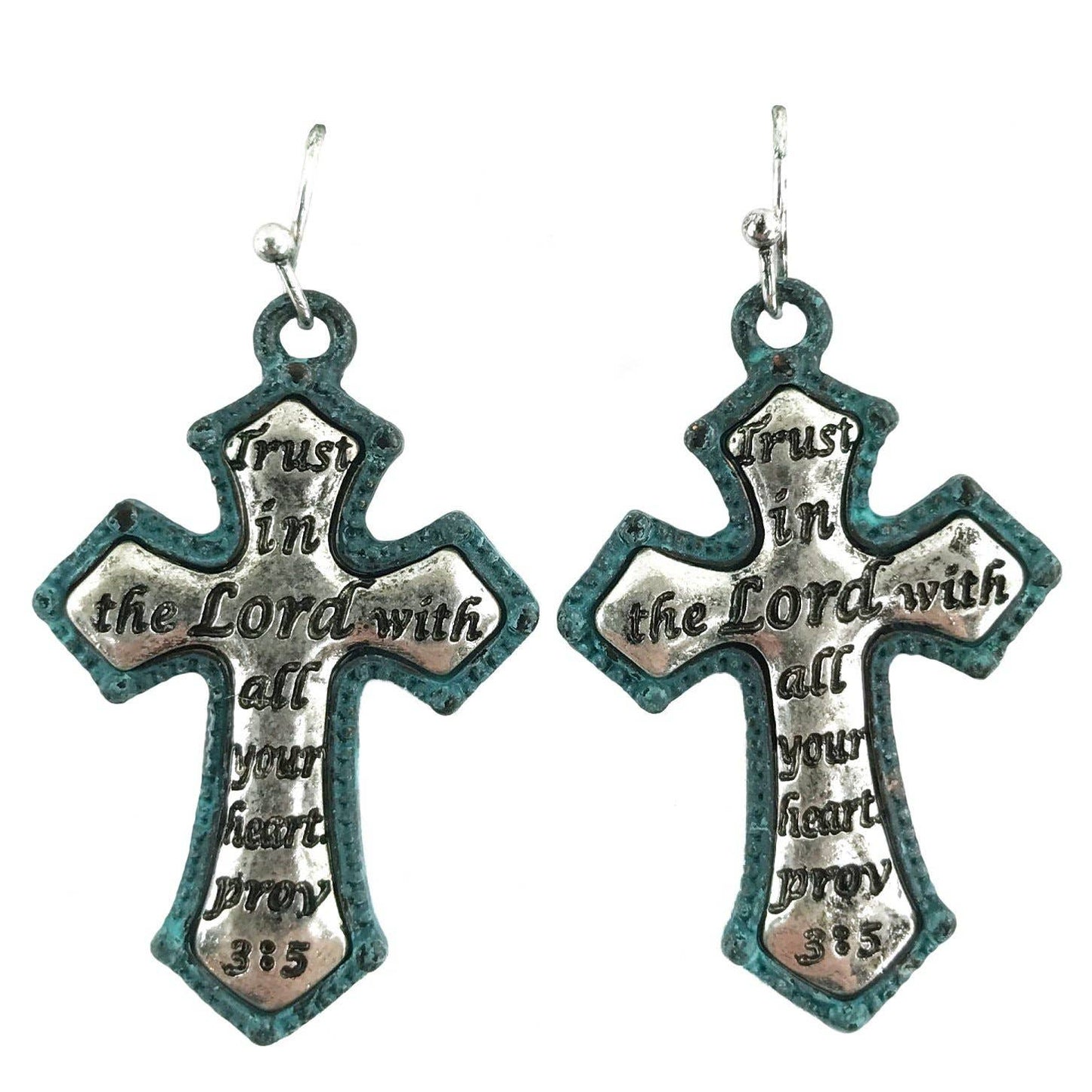 Trust in the Lord With All Your Heart Proverbs 3:5 Earrings