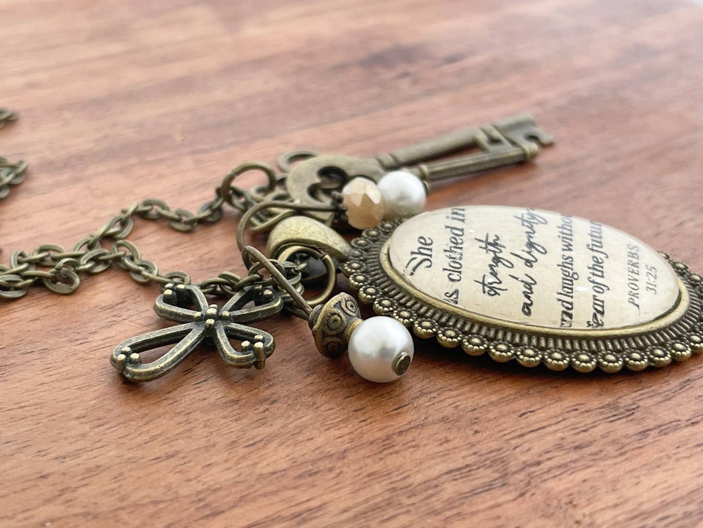 Proverbs 31 woman necklace Christian jewelry gift of faith