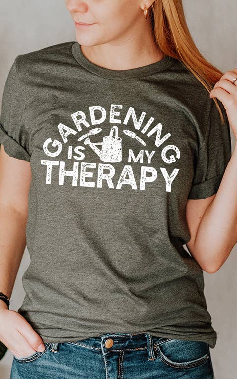 Gardening Is My Therapy Graphic Tee