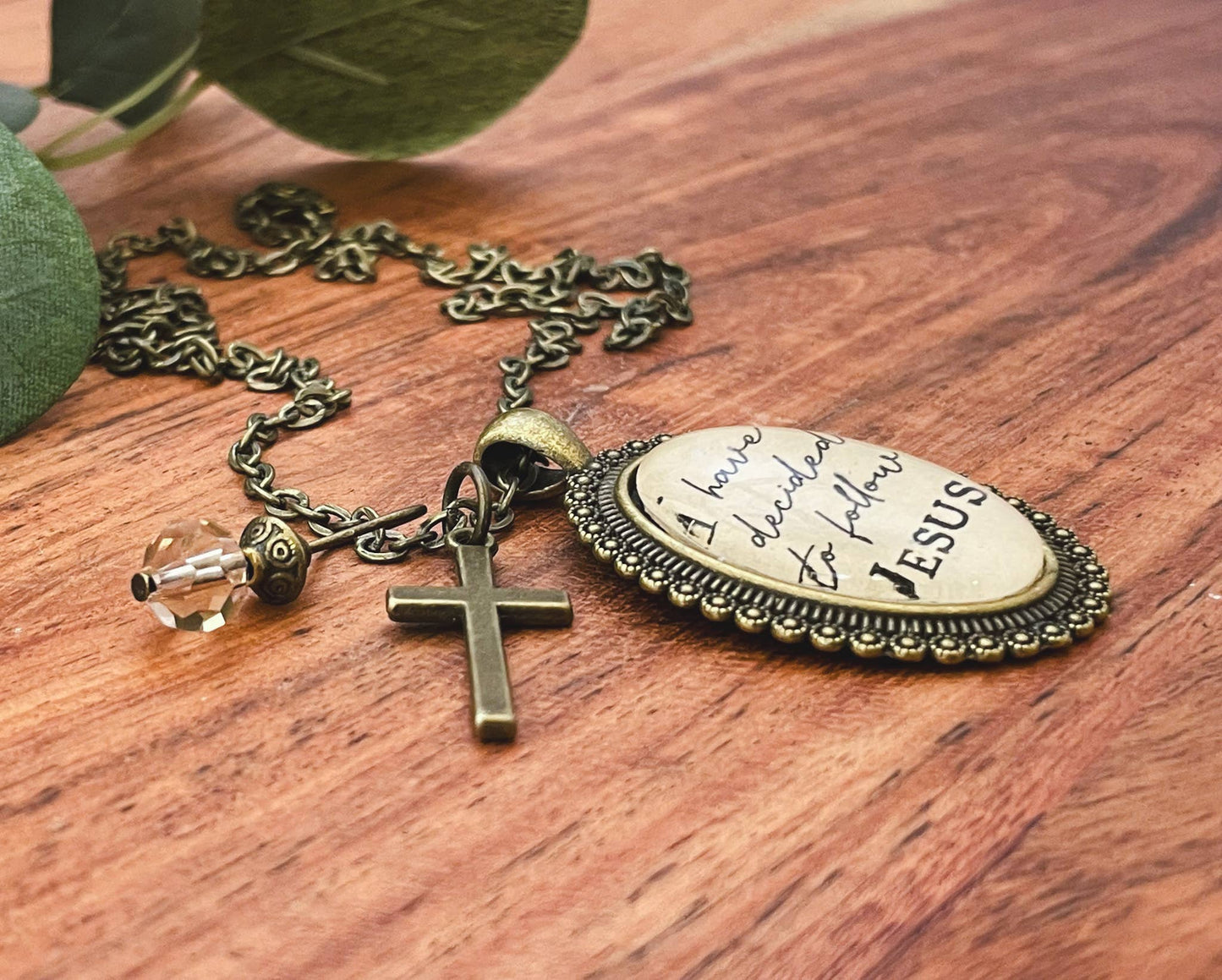 "I have decided to follow Jesus" hymn jewelry gift Christian