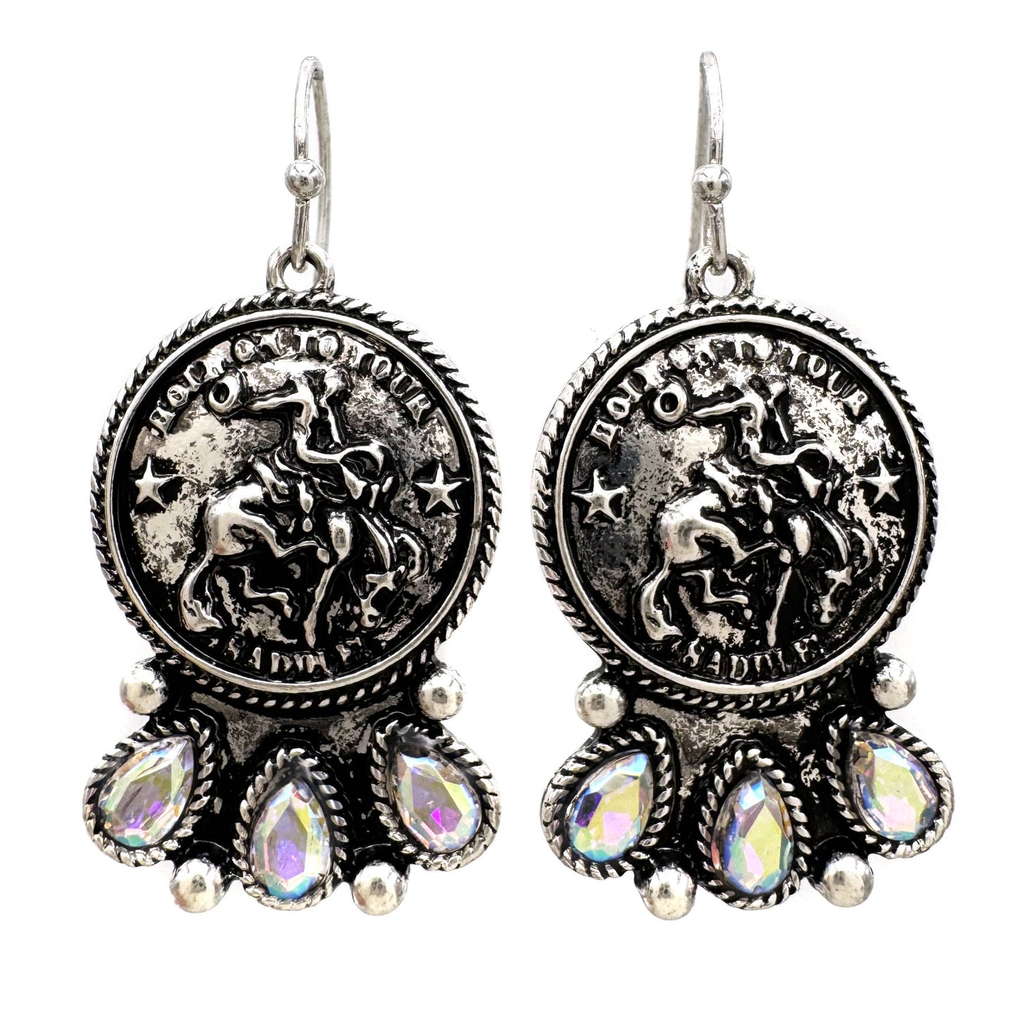 Hold on to your Saddle Cowboy Earrings