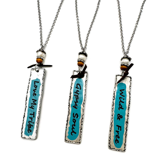 Love My Tribe Long Statement Necklace