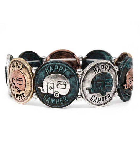 ( TX1209 )  VINTAGE METAL BRACELET