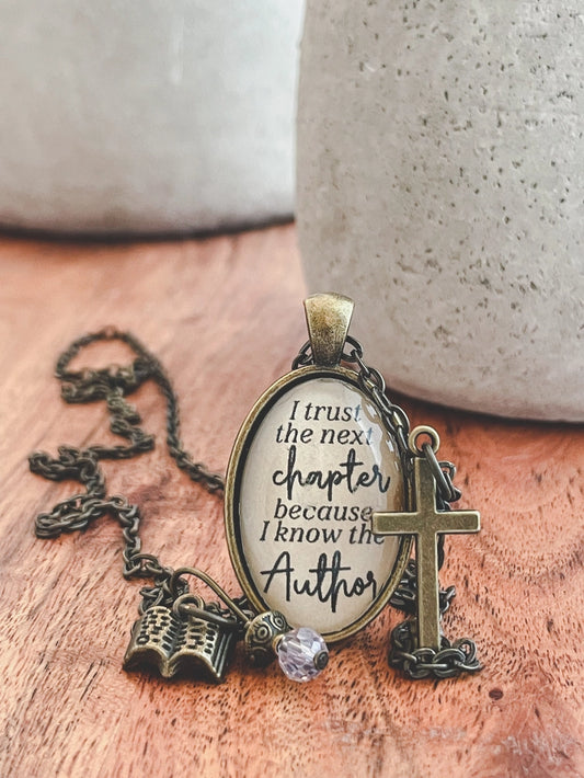 I trust the next chapter faith necklace