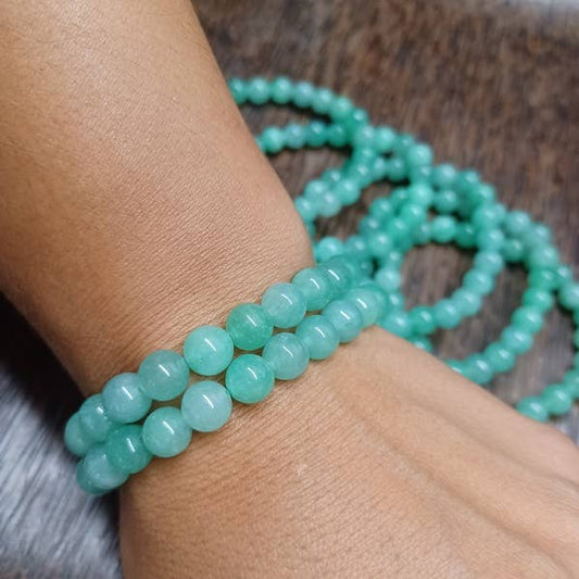 Serenity Jade Crystal Beaded Bracelet