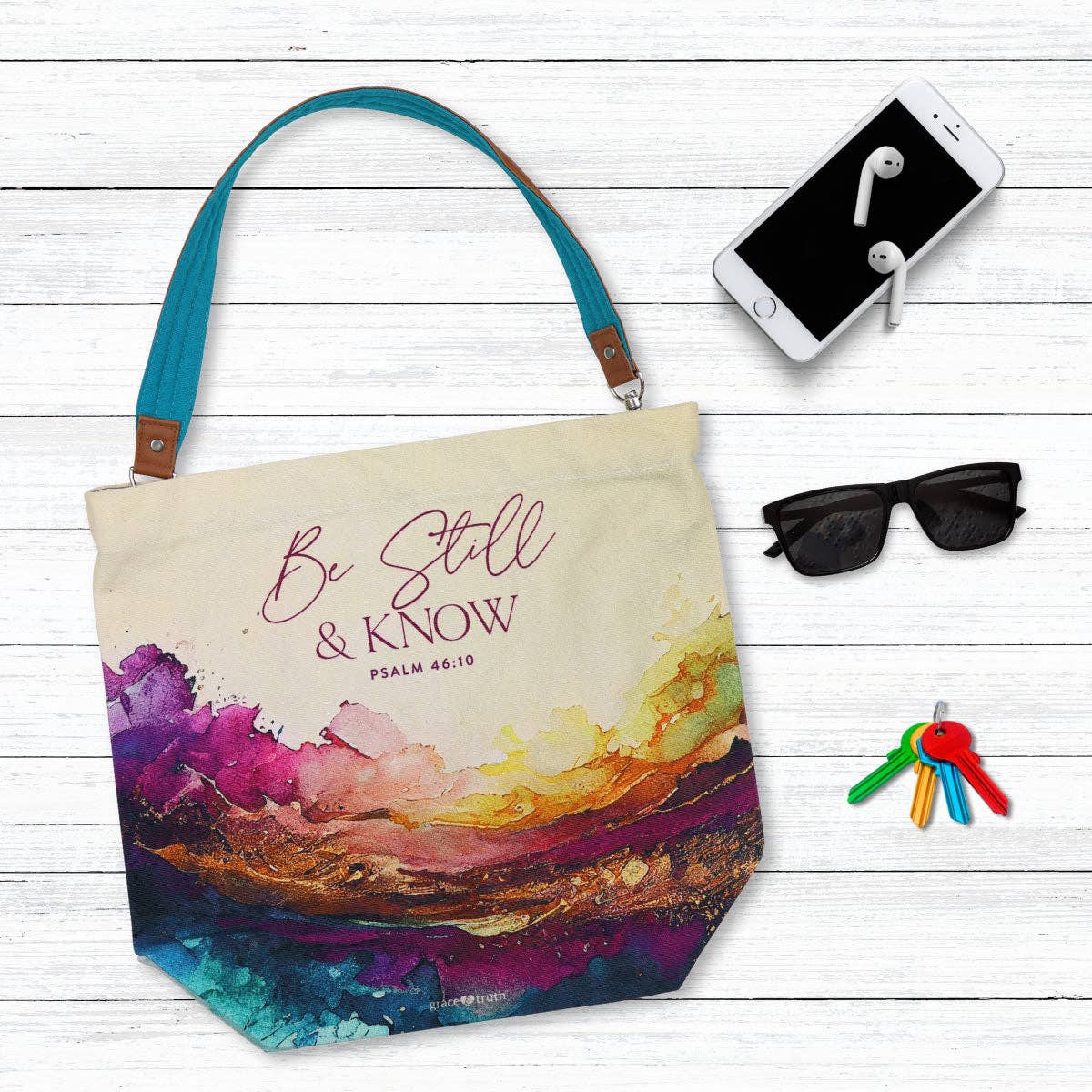 Grace & truth Womens Tote Bag Be Still