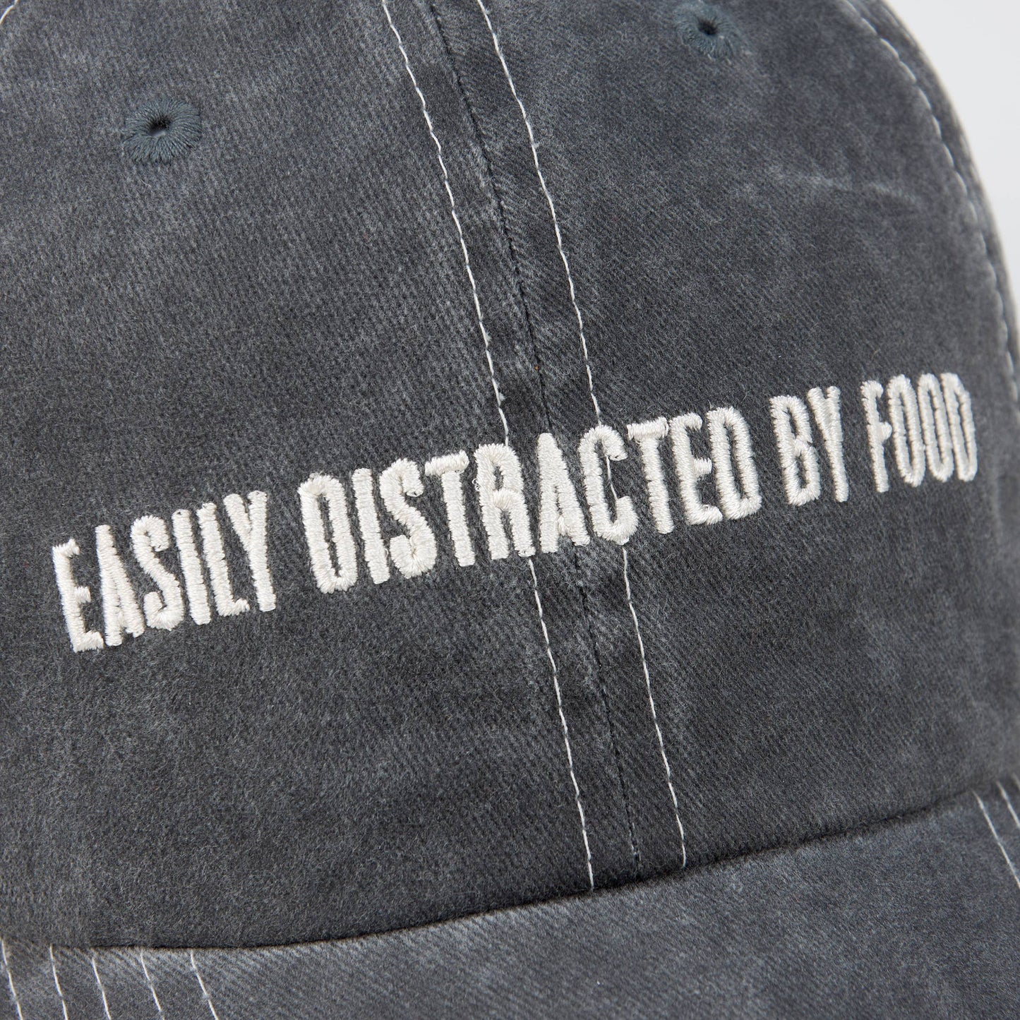 Distracted By Food Baseball Cap